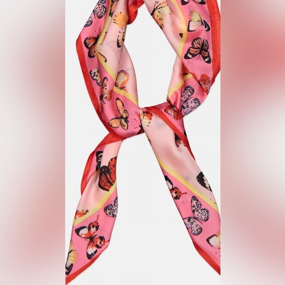 International Concepts INC Pink Butterfly Scarf NWOT - Picture 2 of 7